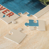 ライン川ドイツヴィンテージ旅行 ジグソーパズル (側面)