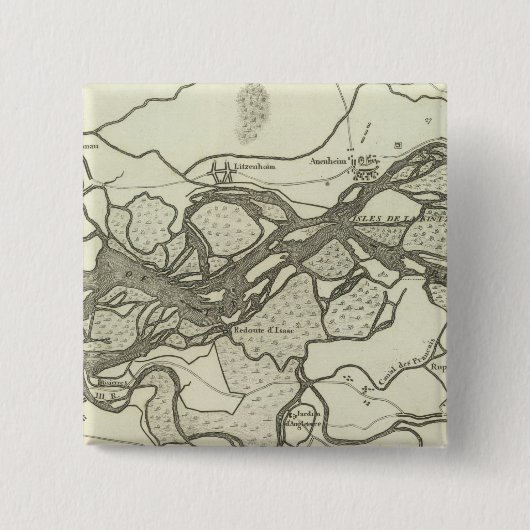 ライン川沿いの地図 缶バッジ (正面)