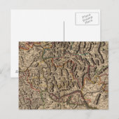 ライン川渓谷の彫刻地図 ポストカード (正面/裏面)