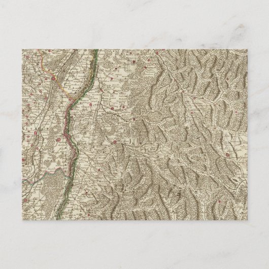 ライン川渓谷，フランス ポストカード (正面)