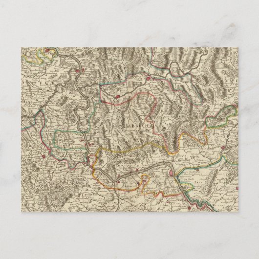 ライン川渓谷 ポストカード (正面)