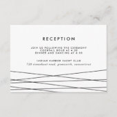 ライン披露宴挿入カード |白黒 エンクロージャーカード (正面)