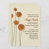 ライン招待状をきれいにして下さい 招待状 (正面/裏面)