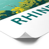 ライン渓谷ドイツトラベルプリント ポスター (角)