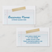 ライン紙名刺 名刺 (正面/裏面)