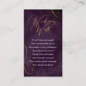 ライン素晴らし金ゴールド抽象芸術wishing Well Plum ID867 エンクロージャーカード (正面)