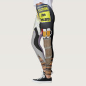 ライン踊りの女性の注意記号 レギンス (左)