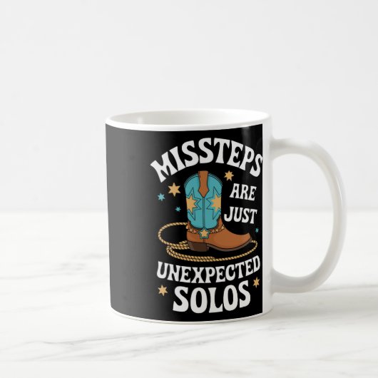ライン踊りの誤った手順は予期しないSolos Liである コーヒーマグカップ (右)