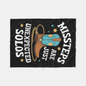 ライン踊りの誤った手順は予期しないSolos Liである フリースブランケット (正面(横))