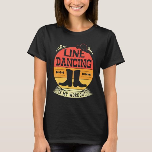 ライン踊りは私のトレーニングカーディオ1 Tシャツ (正面)