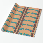 ライン踊りウエスタンカウボーイブーツ ラッピングペーパー (アンロールド)