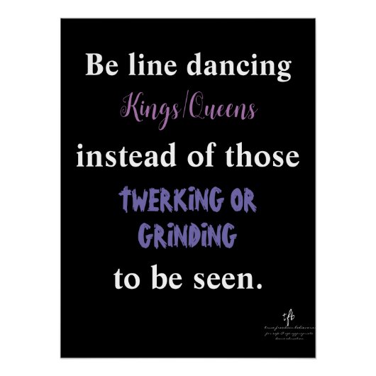 ライン踊りキングス/クイーンズI ポスター (正面)