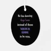 ライン踊りキングス/クイーンズI メタルオーナメント (正面左)