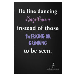 ライン踊りキングス/クイーンズI メタルプリント