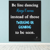 ライン踊りキングス/クイーンズII キャンバスプリント (インサイチュ (ウッドフロア))