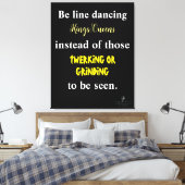 ライン踊りキングス/クイーンズIII キャンバスプリント (インサイチュ (寝室))