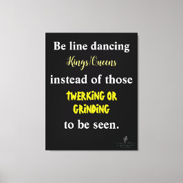 ライン踊りキングス/クイーンズIII キャンバスプリント