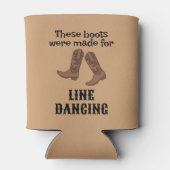 ライン踊りギフトカウボーブーツ製踊り 缶クーラー (裏面)