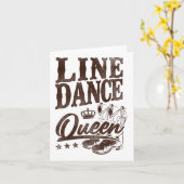 ライン踊りダンス先生クイーンラインダンスクイーン カード (黄色い花)