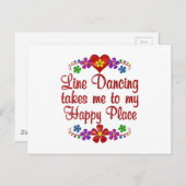 ライン踊りハッピープレース ポストカード (正面/裏面)