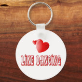 ライン踊りハート キーホルダー (正面)