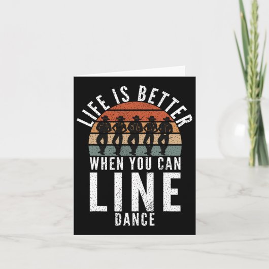 ライン踊りライフはDancをラインできる場合に優れている カード (正面)