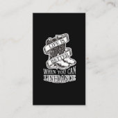 ライン踊りライフカおもしろいントリーラインダンサーブーツ 名刺 (正面)