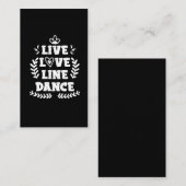 ライン踊りラブカントリーウエスタンラインダンサー 名刺 (正面/裏面)