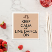 ライン踊り保ギフトCalm Dancerカウボーイブーツ スタンダードカクテルナプキン (インサイチュ)