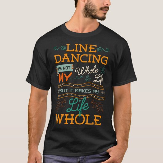 ライン踊り振付ダンス先生グループダン Tシャツ (正面)
