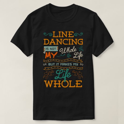 ライン踊り振付ダンス先生グループダン Tシャツ (デザイン正面)