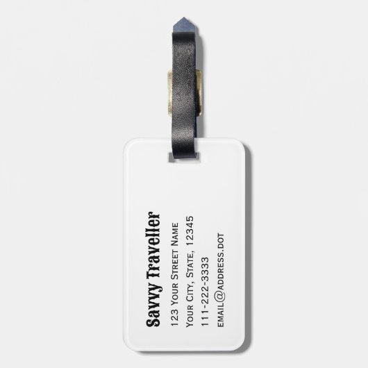 ライン踊り旅行ギフトカウボーブーツパーソナライズされた ラゲッジタグ (裏面縦)