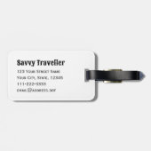 ライン踊り旅行ギフトカウボーブーツパーソナライズされた ラゲッジタグ (裏面横)