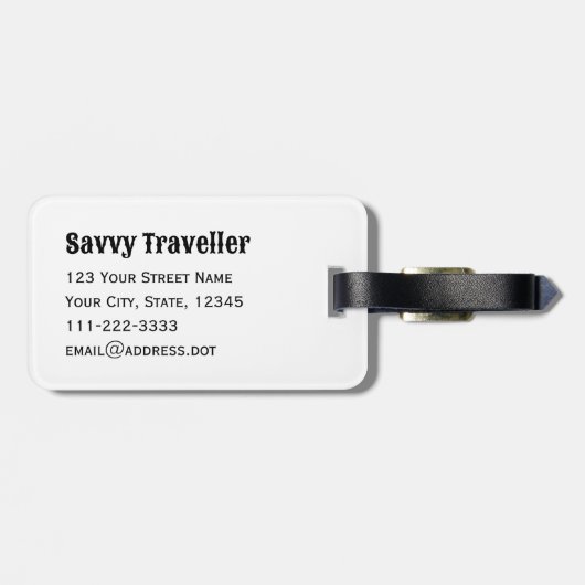 ライン踊り旅行ギフトカウボーブーツパーソナライズされた ラゲッジタグ (裏面横)