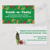 ライン野菜ビーガンシェフケータリング名刺 名刺 (正面/裏面)