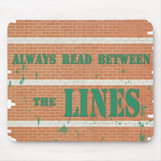 ライン間の読書 マウスパッド (正面)