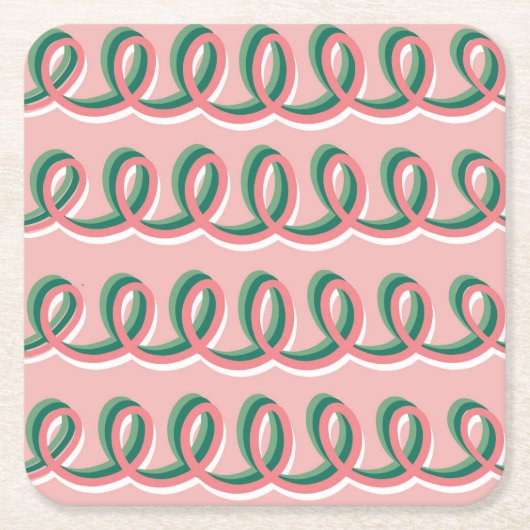 ライン・オブ・ループス・コースター スクエアペーパーコースター (正面)