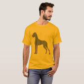 ライン・グレートデーン Tシャツ (正面フル)