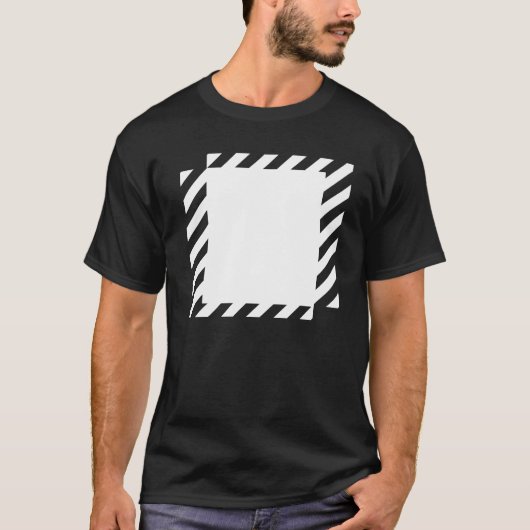 ライン スクエア デザイン Tシャツ (正面)