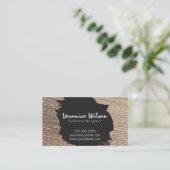 ライン・スレッディング付きファブリック 名刺 (スタンド正面)