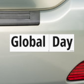 ライン・デーに沿った点々のあるグローバルなカット バンパーステッカー (車上)