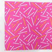 ライン パターン 1 三つ折りクリスマスカード (内部最初)