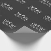 ライン·ワイフ·ラインマン·ハ結婚したウン·エレクトリシャン ラッピングペーパー (角)