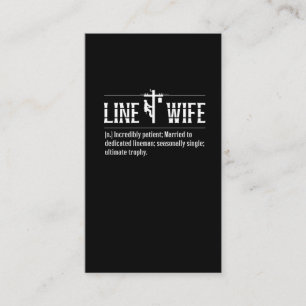 ライン·ワイフ·ラインマン·ハ結婚したウン·エレクトリシャン 名刺