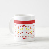 ライン、長方形および円 コーヒーマグカップ (正面左)