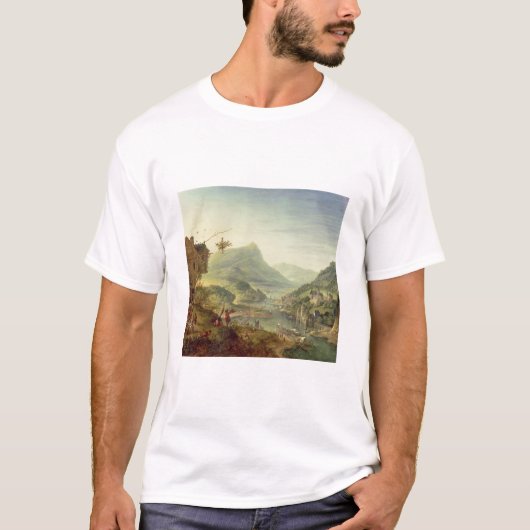ライン(59649の組)の全景 Tシャツ (正面)