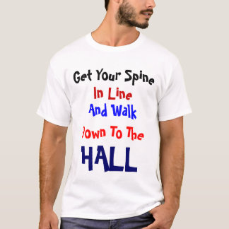 ラインTシャツの脊柱 Tシャツ