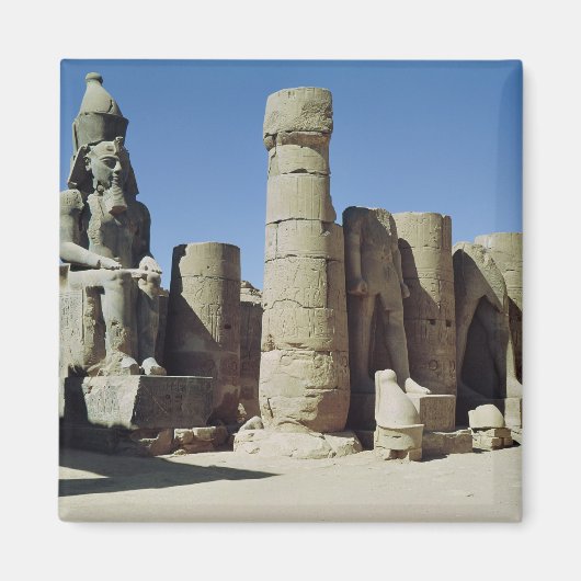 ライヴ二世の坐像 マグネット (正面)