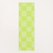 ライ市松模様にム・グリーンとホワイトでの愛 ヨガマット (正面)