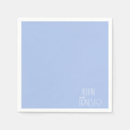 ライ無地のトブルーリリー・オブ・ザ・バレーカスタム スタンダードカクテルナプキン